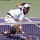 Djokovic se esforça para chegar em bola curta de Rafael Nadal na final do Masters de Miami 