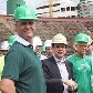 Ídolos Marcos e Ademir da Guia visitam obras da Arena Palestra Itália