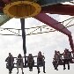 Palestinos aproveitam o feriado de Eid al-Adha para se divertirem em Jenin, na Cisjordânia Palestinos aproveitam o feriado de Eid al-Adha para se divertirem em Jenin, na Cisjordânia