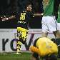 Lucas, do Borussia Dortmund, comemora gol sobre o Werder Bremen Lucas, do Borussia Dortmund, comemora gol sobre o Werder Bremen