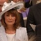 Michael e Carole Middleton, pais de Kate, durante cerimônia de casamento