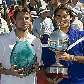 Wawrinka e Federer com os troféus do Kooyong Classic Wawrinka e Federer com os troféus do Kooyong Classic