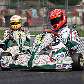 Michael Schumacher e Luca Badoer treinam com corrida de kart na Itália