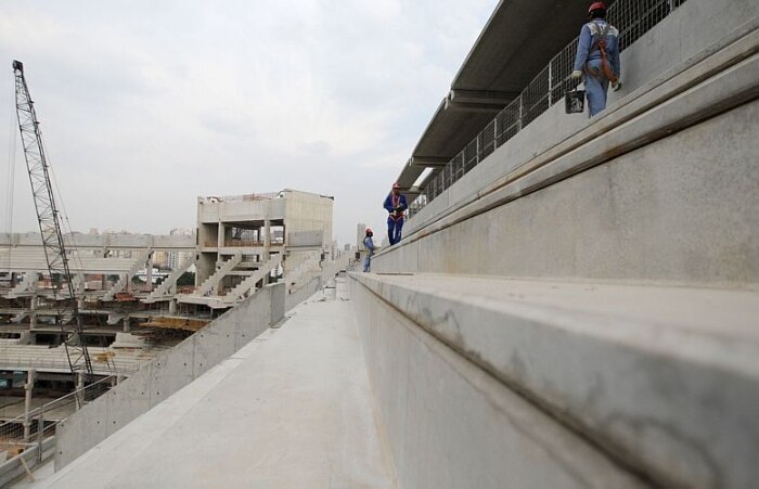 A construção da Arena Palestra