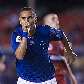 Wellington Paulista comemora gol para o Cruzeiro no U. Sucre