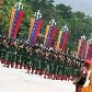 Cena do desfile militar realizado em Caracas por ocasião do bicentenário de independência