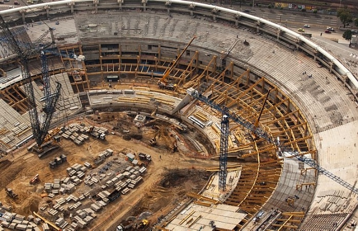 Ritmo das obras para o Mundial 2014