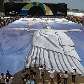 Praia de Copacabana recebe centenas de pessoas para comemorar o Rio 2016