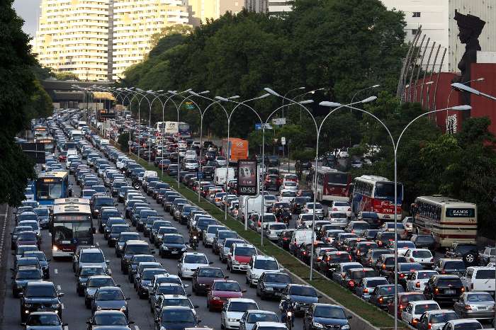 Congestionamento em São Paulo atinge 150 Km