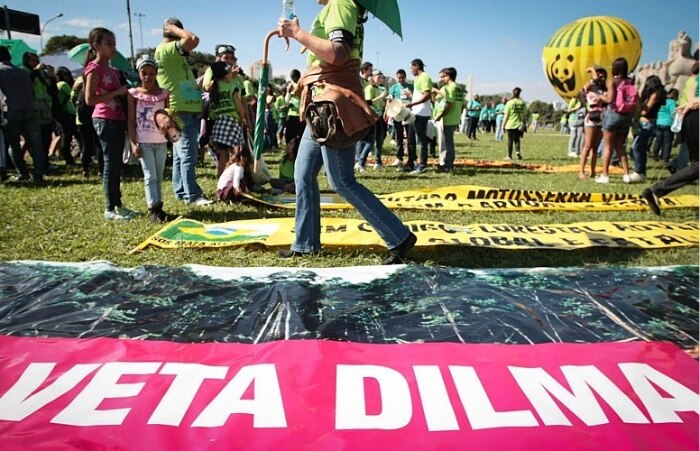 Protesto contra o Código Florestal em SP