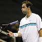O ex-número 1 Pete Sampras lamenta após perder jogo exibição para Fernando Verdasco
