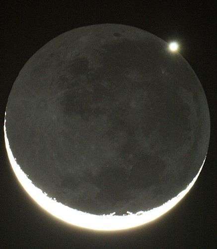 Ocultação lunar do planeta Vênus visto das Filipinas