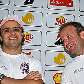 Felipe Massa e Rubens Barrichello sorriem em entrevista do Desafio das Estrelas de kart