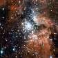 A região de formação de estrelas NGC 3603, registrada pelo Hubble A região de formação de estrelas NGC 3603, registrada pelo Hubble