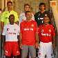 Lauro, Edu, Danny Morais, Kleber, Clemer e Guinazu apresentam uniformes do Internacional para 2010