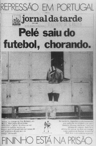 Reprodução da capa do Jornal da Tarde de 3 de outubro de 1974