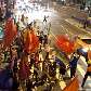 Paulistanos eleitores de Dilma Rousseff saem à Avenida Paulista, em SP, para comemoração