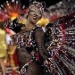 A escola de samba Tom Maior desfila no Sambódromo do Anhembi, em São Paulo