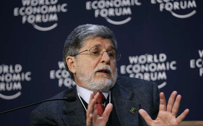 Amorim durante o Fórum Econômico Mundial