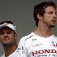 Em 2008, Barrichello e Button viveram os piores momentos na Honda Em 2008, Barrichello e Button viveram os piores momentos na Honda