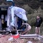 Confira imagens do ônibus que caiu em ribanceira no Paraná 