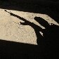Sombra de membro das Forças de Segurança do Hamas, durante cerimônia em Gaza