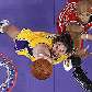 Pau Gasol, dos Lakers, tenta a cesta contra Taj Gibson, dos Bulls, em jogo pela NBA Pau Gasol, dos Lakers, tenta a cesta contra Taj Gibson, dos Bulls, em jogo pela NBA