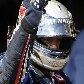 Sebastian Vettel, da Red Bull comemora a vitória em Interlagos, SP