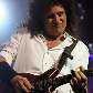 O guitarrista Brian May no show do Queen em São Paulo 