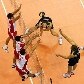 Gustavo e Murilo encaram o triplo bloqueio da Polônia nos 3 a 1 do Brasil pela Liga Mundial de vôlei