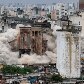 Implosão do edifício da Favela do Moinho