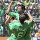 Jogadores do México vibram com gol na vitória sobre os EUA por 2 a 1 Jogadores do México vibram com gol na vitória sobre os EUA por 2 a 1