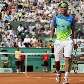 O tenista espanhol Rafael Nadal na partida que venceu contra Gianni Mina em Roland Garros