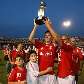 Bolívar, do Internacional, comemora a conquista do Troféu Fábio Koff