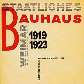 Folha de rosto de Staatliches Bauhaus Weimar (1919-1923); desenho de László Moholy-Nagy, de 1923 Folha de rosto de Staatliches Bauhaus Weimar (1919-1923); desenho de László Moholy-Nagy, de 1923