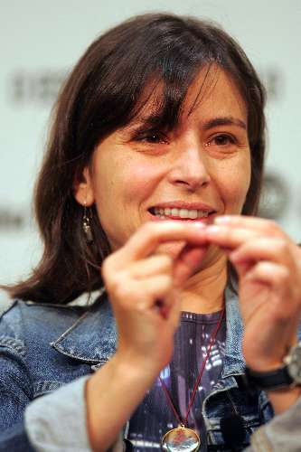 Soninha Francine é sabatinada no auditório do Grupo Estado