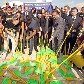 Gramado de Brasília amanheceu com 594 vassouras nas cores verde e amarela