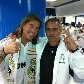 Jogadores madrilenhos comemoram o 32º título espanhol