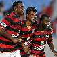 Zé Roberto, Leo Moura e Obina comemoram gol do Flamengo Zé Roberto, Leo Moura e Obina comemoram gol do Flamengo