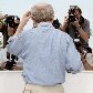 Woody Allen na coletiva de seu novo filme, 
