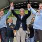 Dilma participa de comício ao lado de Lula e Hélio Costa em Betim, MG - 08.09.2010