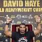 Dave Haye posa em coletiva de imprensa após conquistar o título mundial da AMB, do boxe Dave Haye posa em coletiva de imprensa após conquistar o título mundial da AMB, do boxe