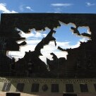 Ilhas Malvinas: 30 anos depois da Guerra Internacional - Mapas, cartas, posteres e memoriais argentinos, na cidade de Ushuaia, capital da Província da Terra do Fogo, lembram a Guerra das Malvinas e deixam clara a posição do país sobre a questão - Foto: Solly Boussidan/AE