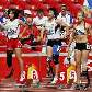 Competidoras participam dos 100 m T44 em Pequim