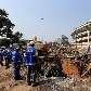 Defeito em tubulação abre cratera ao lado do Maracanã
