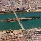 Estados divididos pelo Rio São Francisco: Petrolina (PE) na parte cima e Juazeiro (BA)