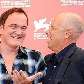 Presidente do júri, Quentin Tarantino, posa com os demais jurados, em Veneza, Itália