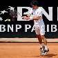 Bellucci rebate a bola durante derrota para Djokovic por 2 sets a 0 no Masters 1000 de Roma Bellucci rebate a bola durante derrota para Djokovic por 2 sets a 0 no Masters 1000 de Roma