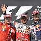 Kimi Raikkonen, Lewis Hamilton e Mark Webber, o pódio do GP da Hungria