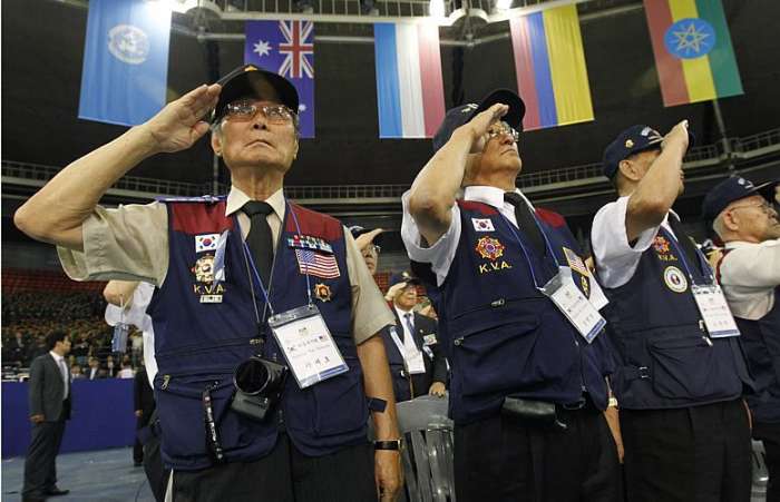 Veteranos participam de celebrações; Seul teve apoio dos EUA e da ONU